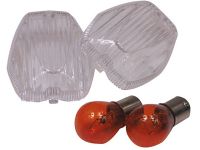 Klare blinklys glas