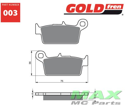 Gold-Fren Bremseklodser