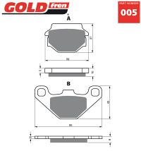 Gold-Fren Bremseklodser