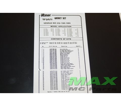 Komplet pakningssæt HONDA GL1100 GOLD WI