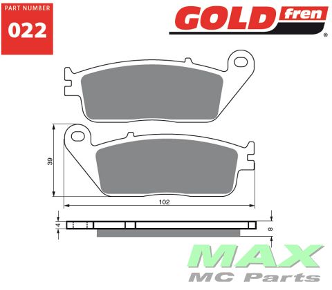 Gold-Fren Bremseklodser