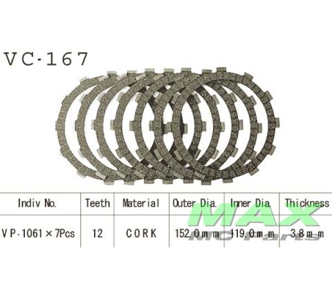 Koblingsplader HONDA VF750F PC800
