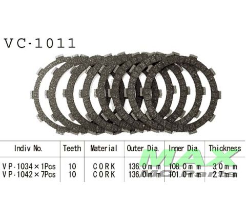 Koblingsplader VESRAH (7+1) NC700 XL600V