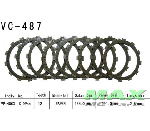 Koblings plader (9) KAWASAKI ZX6R NINJA