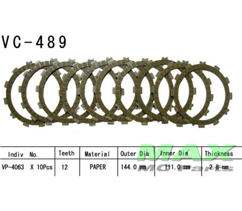 Koblings plader VC-489 ZX10 ZX9 GSXR1000