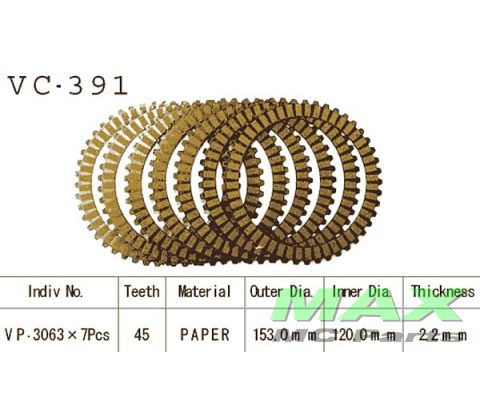 Koblingsplader(7) SUZUKI RF600 83-86