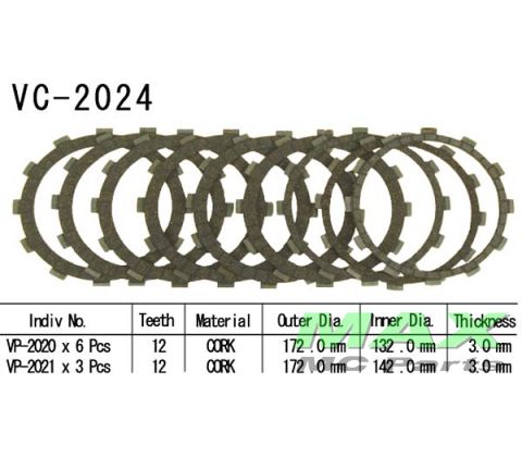 Koblingsplader(9) XV1700 ROADSTAR/WARRIE