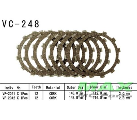 Koblingsplader(8) VRSRAH YAMAHA XJ550