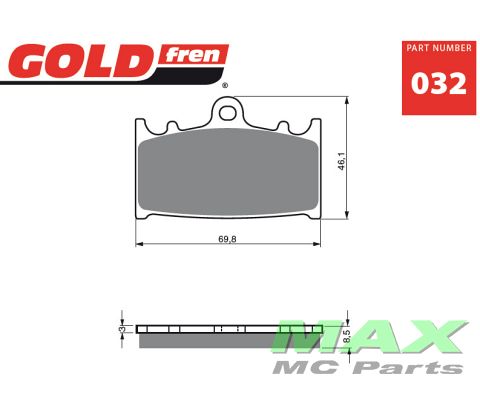 Gold-Fren Bremseklodser