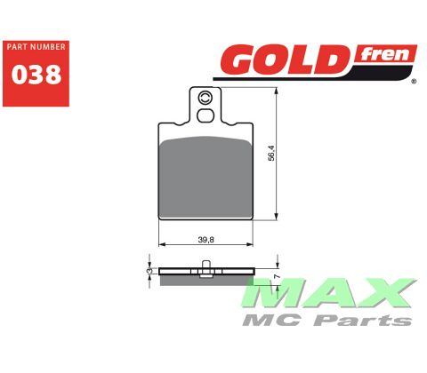 Gold-Fren Bremseklodser