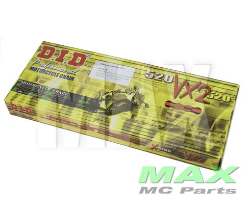 DID Kæde 520VX2 -120 X-ring GULD