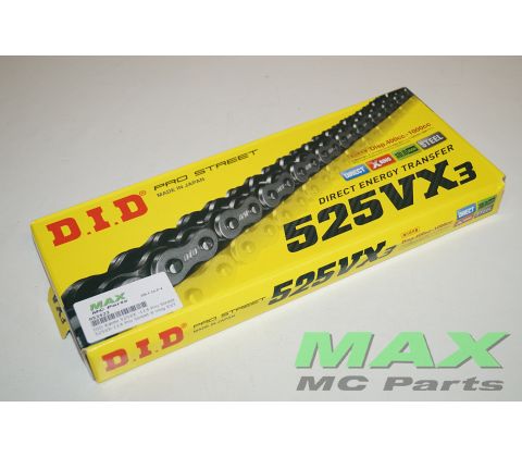 DID Kæde 525VX3 -114 Pro Street X-ring