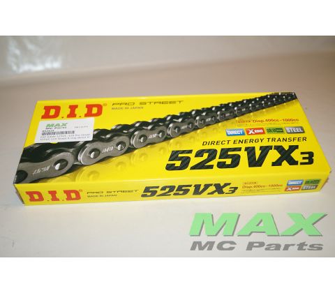 DID Kæde 525VX3 -118 Pro Street  X-ring 