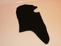 Hjelmhue lang - SORT bomuld/cotten long