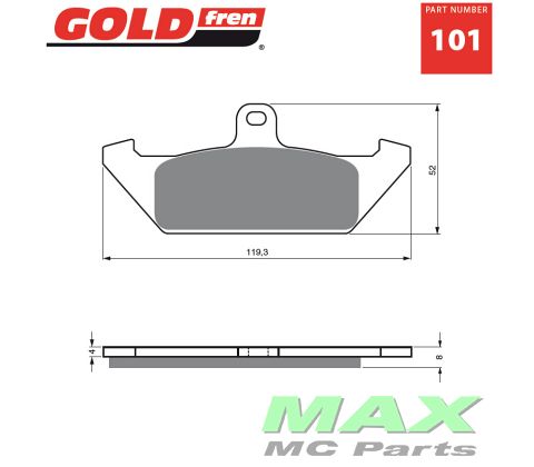 Gold-Fren Bremseklodser