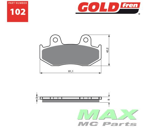 Gold-Fren Bremseklodser