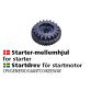 Startermellemhjul f. startermotor