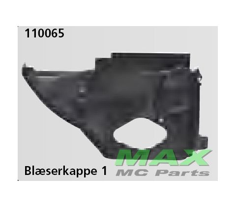 Blæsekappe  øverst