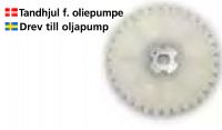 Nylonhjul f. oliepumpe
