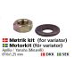 Møtrik-kit (Variator) Ø10*1,25