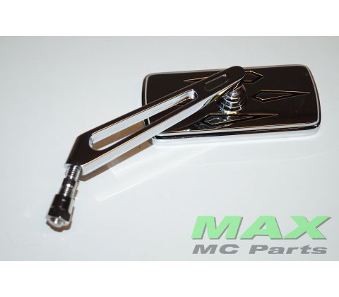 Chrom Spejl Venstre/LH POLERET ALU 10MM