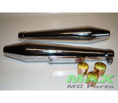 Custom potte STK RH/LH CAFE DÆMPER CROM