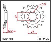 JT Fortandhjul - JTF1125.17