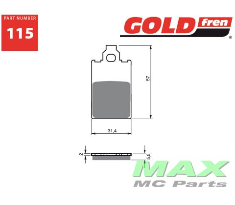 Gold-Fren Bremseklodser