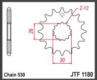 JT Fortandhjul - JTF1180.18 TRIUMPH