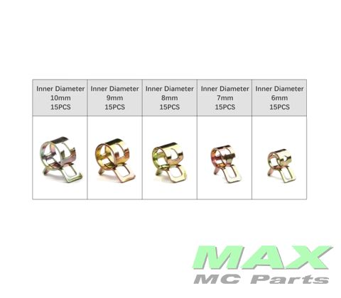 Clips til slanger/ hose clamp M6->M10mm 