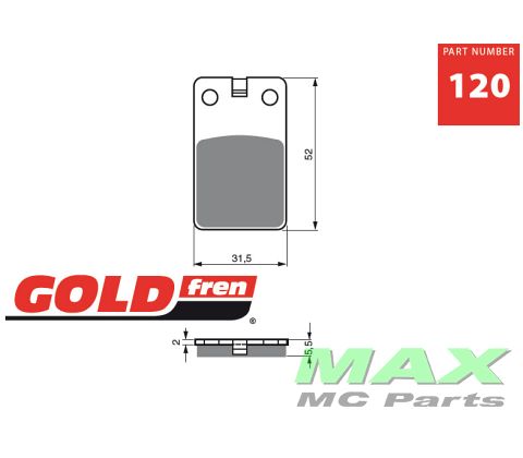 Gold-Fren Bremseklodser