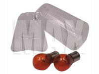 Klar blinklys glas m. pære FZR