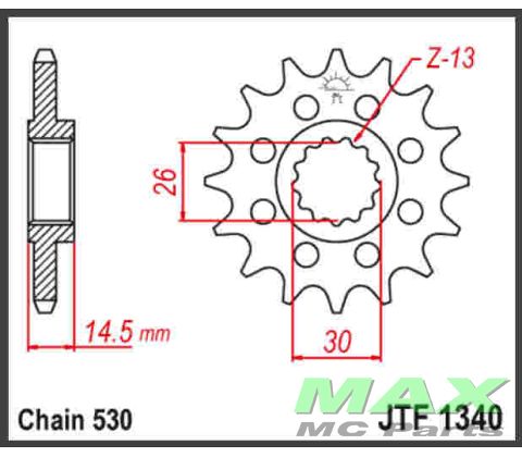 JT Forkædehjul - JTF1340.18 CB1100 14-20