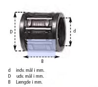 VESRAH Nåleleje  18x23x21,8mm