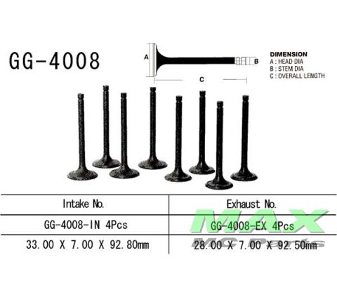 Indsugningsventil KAWASAKI Z650 B/C/D-SR