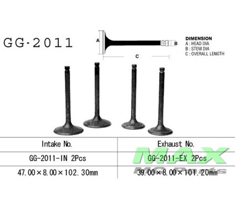Indsugningsventil TR1 XV920 XV1100 VIRAG