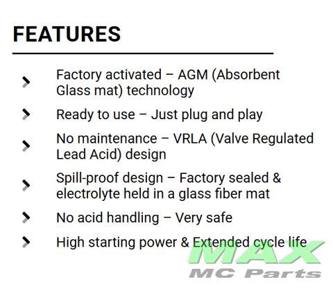 BS BATTERI *SLA* BTX9-BS/YTX9-BS