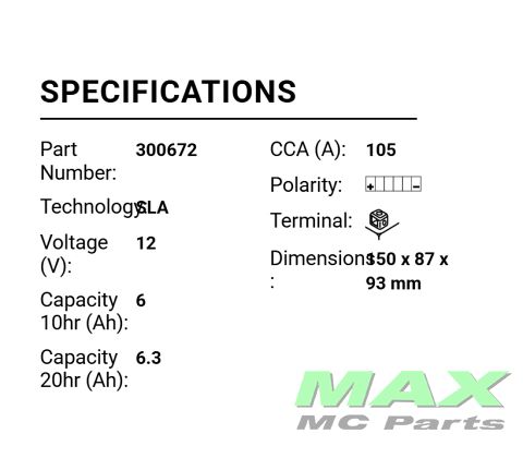 BS BATTERI *SLA* BTX7A-BS/YTX7A-BS