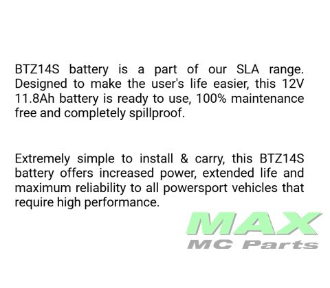 BS BATTERI *SLA* BTZ14S-BS/YTZ14S-BS
