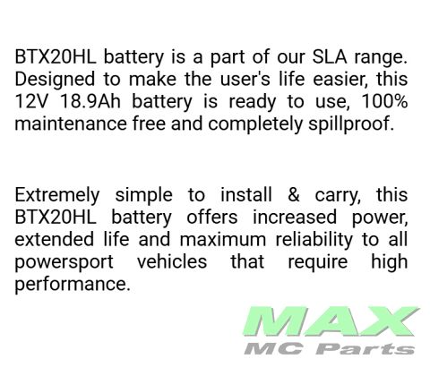 BS BATTERI *SLA* BTX24HL-BS/YTX24HL-BS