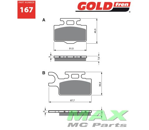 Gold-Fren Bremseklodser