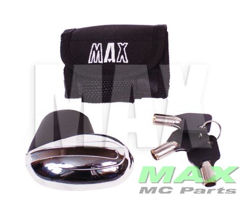 Skivebremselås, krom 5,5 mm m/beslag