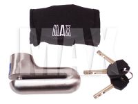 Skivebremselås forstærket rustfri 9,0mm 