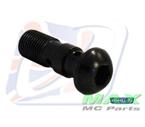 Banjo bolt M10x1,00 BLACK DOBBELT