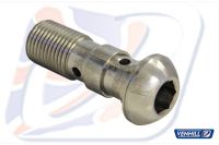 Banjo bolt M10x1MM STAINLESS DOBBELT