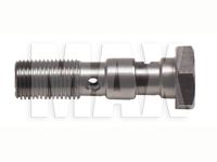 Banjo bolt 7/16 UNF CHROM DOBBELT