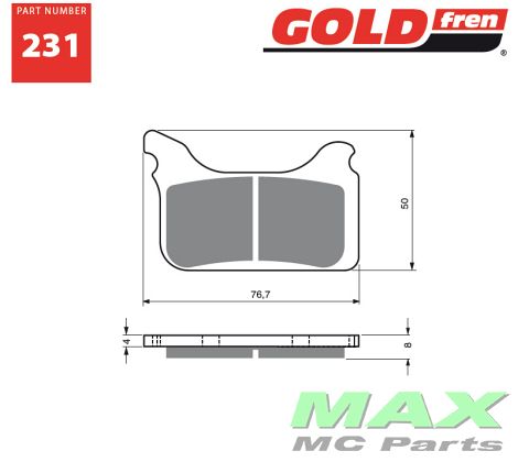 Gold-Fren Bremseklodser