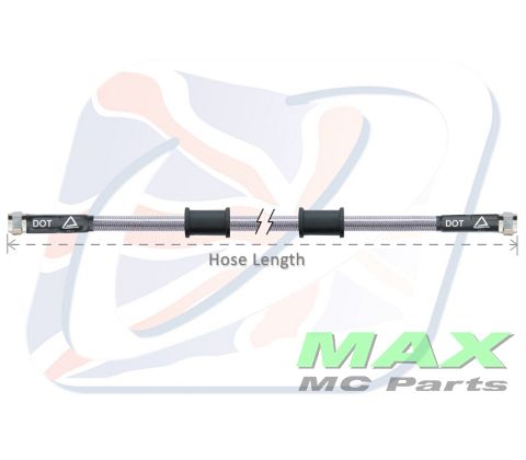 Bremseslange 825 mm VENHIL STEEL