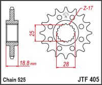 JT Fortandhjul - JTF405.20 BMW 09-18