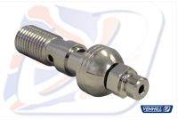 Banjo bolt M10x1,25 CHROM DOBBELT BLEED